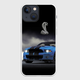 Чехол для iPhone 13 mini с принтом Shelby в Курске,  |  | car | cobra | motorsport | mustang | power | race | snake | usa | автомобиль | автоспорт | гонка | змея | кобра | мощь | мустанг | сша