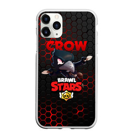 Чехол для iPhone 11 Pro матовый с принтом BRAWL STARS CROW в Курске, Силикон |  | bibi | brawl stars | crow | el brown | leon | leon shark | max | sally leon | shark | stars | акула | биби | ворон | леон