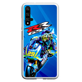 Чехол для Honor 20 с принтом Suzuki MotoGP в Курске, Силикон | Область печати: задняя сторона чехла, без боковых панелей | bike | bikes | moto | moto gp | motogp | motorcycle | suzuki | suzuki moto gp | suzuki motogp | байкер | мото | мото гп | мотогонки | мотогп | мотоцикл | мотоциклист | мотоциклы | сузуки | сузуки мото | сузуки мотогп