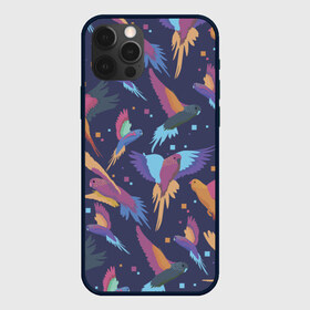 Чехол для iPhone 12 Pro Max с принтом Райские попугаи в Курске, Силикон |  | животное | животные | красочный принт | попугаи | попугай | природа | птица | птицы