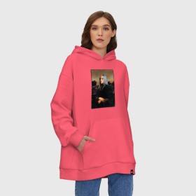 Худи SuperOversize хлопок с принтом Billie Eilish. Mona Lisa в Курске, 70% хлопок, 30% полиэстер, мягкий начес внутри | карман-кенгуру, эластичная резинка на манжетах и по нижней кромке, двухслойный капюшон
 | at | billie | don’t | eilish | electronic | eyes | me | music | ocean | pirate | smile | synthpop | usa | айлиш | билли | музыка | пайрэт | синти поп | сша | электронная | электропоп