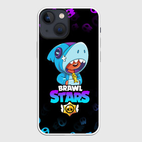 Чехол для iPhone 13 mini с принтом BRAWL STARS LEON SHARK в Курске,  |  | brawl stars | crow | leon | leon shark | leon werewolf | sally leon | shark | stars | werewolf | акула | берли | ворон | леон | леон акула | оборотень | оборотень леон | спайк | эль примо