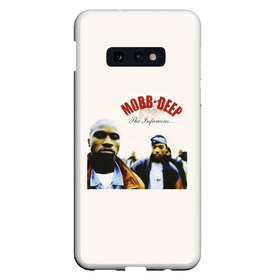 Чехол для Samsung S10E с принтом Mobb Deep The Infamous в Курске, Силикон | Область печати: задняя сторона чехла, без боковых панелей | Тематика изображения на принте: havoc | hip hop | mobb deep | prodigy | rap | the infamous | маб дип | мобб дипп | продиджи