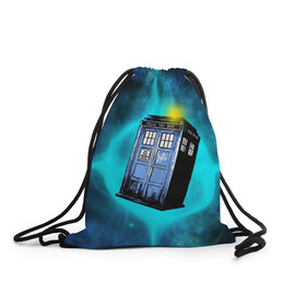 Рюкзак-мешок 3D с принтом Doctor Who в Курске, 100% полиэстер | плотность ткани — 200 г/м2, размер — 35 х 45 см; лямки — толстые шнурки, застежка на шнуровке, без карманов и подкладки | doctor | who | доктор | доктор кто | кто