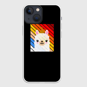 Чехол для iPhone 13 mini с принтом Lama в Курске,  |  | animal | lama | голова | детская | животное | корона | лама | подарок | ребенку