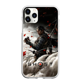 Чехол для iPhone 11 Pro Max матовый с принтом Ghost of Tsushima в Курске, Силикон |  | action | adventure | game | ghost | japan | samurai | tsushima | игра | призрак | приключение | самурай | тень | цусима | экшн | япония