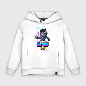 Детское худи Oversize хлопок с принтом Brawl Stars CROW в Курске, френч-терри — 70% хлопок, 30% полиэстер. Мягкий теплый начес внутри —100% хлопок | боковые карманы, эластичные манжеты и нижняя кромка, капюшон на магнитной кнопке | Тематика изображения на принте: brawl | brawl stars | crow | leon | sally | shark | stars | акула | бравл | бравл старс | браво старс | игра | компьютерная | кров | леон | леон акула | онлайн | старс | шарк