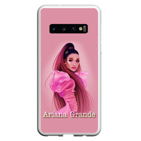 Чехол для Samsung Galaxy S10 с принтом Ariana Grande (Ариана Гранде) в Курске, Силикон | Область печати: задняя сторона чехла, без боковых панелей | Тематика изображения на принте: ariana grande | актриса | американская певица | ариана | ариана гранде | гранде | девушка | музыка | певица | песни | продюсер