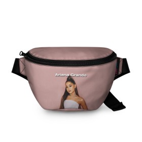 Поясная сумка 3D с принтом Ariana Grande (Ариана Гранде) в Курске, 100% полиэстер | плотная ткань, ремень с регулируемой длиной, внутри несколько карманов для мелочей, основное отделение и карман с обратной стороны сумки застегиваются на молнию | ariana grande | актриса | американская певица | ариана | ариана гранде | гранде | девушка | музыка | певица | песни | продюсер