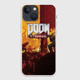 Чехол для iPhone 13 mini с принтом DOOM eternal 2020 в Курске,  |  | 2020 | dom | doom | eternal | fortnite | pubg | дом | дум | дуум | пабг | пубг | фортнайт