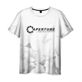 Мужская футболка 3D с принтом PORTAL в Курске, 100% полиэфир | прямой крой, круглый вырез горловины, длина до линии бедер | 