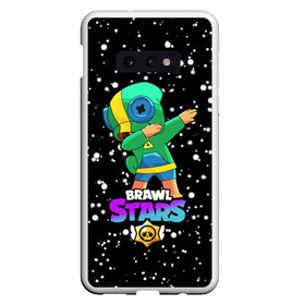 Чехол для Samsung S10E с принтом Brawl Stars Leon Dab в Курске, Силикон | Область печати: задняя сторона чехла, без боковых панелей | Тематика изображения на принте: brawl | computer | dab | dance | game | gesture | hero | leon | main | moba | stars | герой | главный | даб | драки | жест | звезды | игра | компьютерная | лев | моба | танец