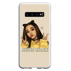 Чехол для Samsung Galaxy S10 с принтом Ariana Grande (Ариана Гранде) в Курске, Силикон | Область печати: задняя сторона чехла, без боковых панелей | Тематика изображения на принте: ariana grande | актриса | американская певица | ариана | ариана гранде | гранде | девушка | музыка | певица | песни | продюсер