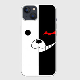 Чехол для iPhone 13 с принтом Monokuma в Курске,  |  | anime | character | dangan ronpa | kawai | manga | аниме | анимэ | глаз | данганронпа | двухцветная | директор | злодей | из | изображение | кавай | крутой | лицо | манга | медведь | милый | мишка | на груди | необычный | нос