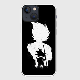 Чехол для iPhone 13 mini с принтом Mini Dragon Ball в Курске,  |  | Тематика изображения на принте: anime | character | chibi | db | dragon ball | dragonball | kawai | manga | son | super | vegeta | zet | аниме | анимэ | вегета | воин | герой | главный | драконий жемчуг | зет | из | кавай | крутой | лицо | малыш | манга | манги | мелкий | мил