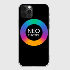 Чехол для iPhone 12 Pro с принтом NEO CHROME в Курске, силикон | область печати: задняя сторона чехла, без боковых панелей | контрастный | металл | радуга | радужный | цветной | яркий