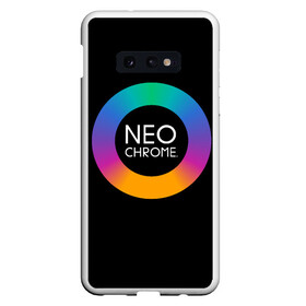 Чехол для Samsung S10E с принтом NEO CHROME в Курске, Силикон | Область печати: задняя сторона чехла, без боковых панелей | контрастный | металл | радуга | радужный | цветной | яркий