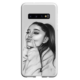 Чехол для Samsung Galaxy S10 с принтом Ariana Grande (Ариана Гранде) в Курске, Силикон | Область печати: задняя сторона чехла, без боковых панелей | Тематика изображения на принте: ariana grande | актриса | американская певица | ариана | ариана гранде | гранде | девушка | музыка | певица | песни | продюсер