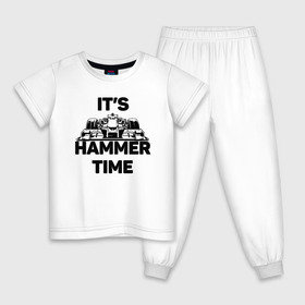 Детская пижама хлопок с принтом Its hammer time в Курске, 100% хлопок |  брюки и футболка прямого кроя, без карманов, на брюках мягкая резинка на поясе и по низу штанин
 | Тематика изображения на принте: hammer time | lewis hamilton | льюис хэмильтон