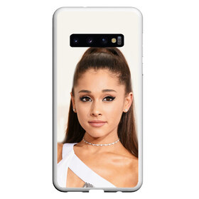 Чехол для Samsung Galaxy S10 с принтом Ariana Grande (Ариана Гранде) в Курске, Силикон | Область печати: задняя сторона чехла, без боковых панелей | Тематика изображения на принте: ariana grande | актриса | американская певица | ариана | ариана гранде | гранде | девушка | музыка | певица | песни | продюсер