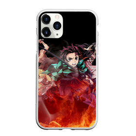 Чехол для iPhone 11 Pro Max матовый с принтом KIMETSU NO YAIBA в Курске, Силикон |  | demon slayer | demon slayer: kimetsu no yaiba | kimetsu | kimetsu no yaiba | nezuko | slayer | tanjiro | клинок рассекающий демонов | незуко | танджиро | шинобу кочо