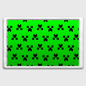 Магнит 45*70 с принтом MINECRAFT в Курске, Пластик | Размер: 78*52 мм; Размер печати: 70*45 | block | criper | cube | minecraft | pixel | блок | геометрия | крафт | крипер | кубики | майнкрафт | пиксели