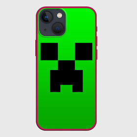 Чехол для iPhone 13 mini с принтом MINECRAFT CREEPER | КРИПЕР в Курске,  |  | block | criper | cube | minecraft | pixel | блок | геометрия | крафт | крипер | кубики | майнкрафт | пиксели
