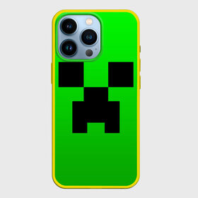 Чехол для iPhone 13 Pro с принтом MINECRAFT CREEPER | КРИПЕР в Курске,  |  | block | criper | cube | minecraft | pixel | блок | геометрия | крафт | крипер | кубики | майнкрафт | пиксели