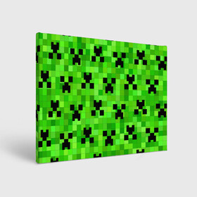 Холст прямоугольный с принтом MINECRAFT | МАЙНКРАФТ в Курске, 100% ПВХ |  | block | criper | cube | minecraft | pixel | блок | геометрия | крафт | крипер | кубики | майнкрафт | пиксели