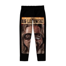 Детские леггинсы 3D с принтом The Big Lebowski в Курске, полиэстер 85%, спандекс 15% | эластичный пояс, зауженный крой | Тематика изображения на принте: big | lebowski | the | большой | кинофильм | лебовски