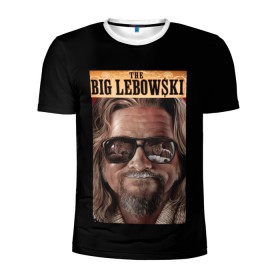 Мужская футболка 3D спортивная с принтом The Big Lebowski в Курске, 100% полиэстер с улучшенными характеристиками | приталенный силуэт, круглая горловина, широкие плечи, сужается к линии бедра | Тематика изображения на принте: big | lebowski | the | большой | кинофильм | лебовски
