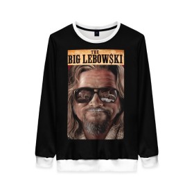 Женский свитшот 3D с принтом The Big Lebowski в Курске, 100% полиэстер с мягким внутренним слоем | круглый вырез горловины, мягкая резинка на манжетах и поясе, свободная посадка по фигуре | big | lebowski | the | большой | кинофильм | лебовски