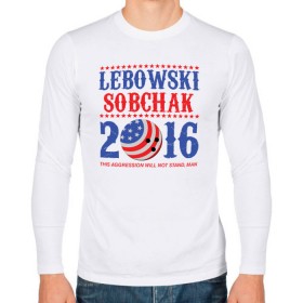 Мужской лонгслив хлопок с принтом Lebowski Sobchak 2016 в Курске, 100% хлопок |  | 