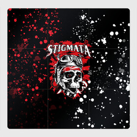 Магнитный плакат 3Х3 с принтом Stigmata | Стигмата (Z) в Курске, Полимерный материал с магнитным слоем | 9 деталей размером 9*9 см | Тематика изображения на принте: music | rock | stigmata | альтернатива | музыка | рок | стигмата | тарас уманскии