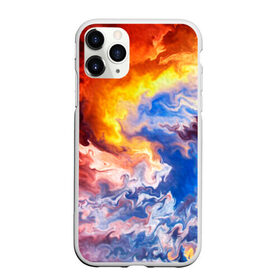 Чехол для iPhone 11 Pro Max матовый с принтом Краски в Курске, Силикон |  | fire | абстракция | вода | градиент | искусство | краски | огни | огонь | отражение | разводы | стихии