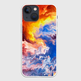 Чехол для iPhone 13 mini с принтом Краски в Курске,  |  | fire | абстракция | вода | градиент | искусство | краски | огни | огонь | отражение | разводы | стихии