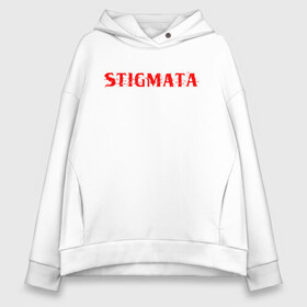 Женское худи Oversize хлопок с принтом Stigmata в Курске, френч-терри — 70% хлопок, 30% полиэстер. Мягкий теплый начес внутри —100% хлопок | боковые карманы, эластичные манжеты и нижняя кромка, капюшон на магнитной кнопке | Тематика изображения на принте: music | rock | stigmata | альтернатива | музыка | рок | стигмата | тарас уманскии