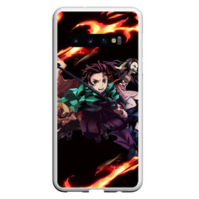 Чехол для Samsung Galaxy S10 с принтом KIMETSU NO YAIBA в Курске, Силикон | Область печати: задняя сторона чехла, без боковых панелей | demon slayer | demon slayer: kimetsu no yaiba | kimetsu | kimetsu no yaiba | nezuko | slayer | tanjiro | клинок рассекающий демонов | незуко | танджиро | шинобу кочо