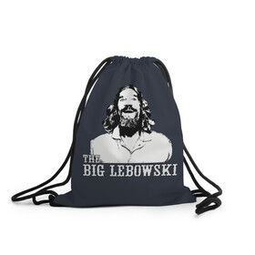 Рюкзак-мешок 3D с принтом The Big Lebowski в Курске, 100% полиэстер | плотность ткани — 200 г/м2, размер — 35 х 45 см; лямки — толстые шнурки, застежка на шнуровке, без карманов и подкладки | dude | film | бриджес | герой | джефф | джеффри | дюдя | комедия | лебовски | персонаж | фильм | чувак