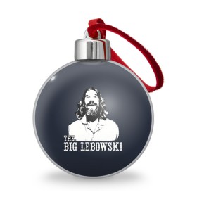 Ёлочный шар с принтом The Big Lebowski в Курске, Пластик | Диаметр: 77 мм | dude | film | бриджес | герой | джефф | джеффри | дюдя | комедия | лебовски | персонаж | фильм | чувак