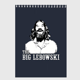 Скетчбук с принтом The Big Lebowski в Курске, 100% бумага
 | 48 листов, плотность листов — 100 г/м2, плотность картонной обложки — 250 г/м2. Листы скреплены сверху удобной пружинной спиралью | Тематика изображения на принте: dude | film | бриджес | герой | джефф | джеффри | дюдя | комедия | лебовски | персонаж | фильм | чувак