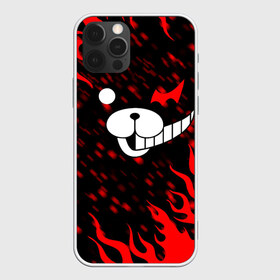 Чехол для iPhone 12 Pro Max с принтом MONOKUMA в Курске, Силикон |  | anime | bear | black  white | danganronpa | kurokuma | monodam | monokuma | monomi | monotaro | pink | rabbit | school | shirokuma | аниме | главарь | мoноми | монокума | черно белый | школа