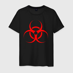 Мужская футболка хлопок с принтом BIOHAZARD в Курске, 100% хлопок | прямой крой, круглый вырез горловины, длина до линии бедер, слегка спущенное плечо. | biohazard | radiation | re | re3 | residenr evil | toxic | virusвирус | world war z | биохазард | обитель зла | радиация | токсик | эпидемия