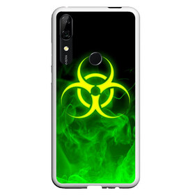 Чехол для Honor P Smart Z с принтом BIOHAZARD в Курске, Силикон | Область печати: задняя сторона чехла, без боковых панелей | Тематика изображения на принте: biohazard | radiation | re | re3 | residenr evil | toxic | virusвирус | world war z | биохазард | обитель зла | радиация | токсик | эпидемия