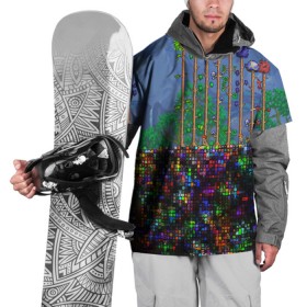 Накидка на куртку 3D с принтом TERRARIA в Курске, 100% полиэстер |  | Тематика изображения на принте: game | pixel | terraria | игра | пиксель | террариа