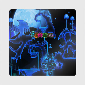 Магнит виниловый Квадрат с принтом Terraria в Курске, полимерный материал с магнитным слоем | размер 9*9 см, закругленные углы | Тематика изображения на принте: game | pixel | terraria | игра | пиксель | террариа