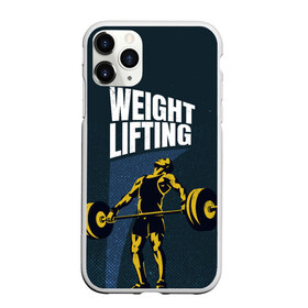 Чехол для iPhone 11 Pro Max матовый с принтом Wheight lifting в Курске, Силикон |  | lifting | wheight lifting | wheightlifting | тяжелая атлетика | штанга | штангист