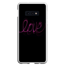 Чехол для Samsung S10E с принтом Love надпись в Курске, Силикон | Область печати: задняя сторона чехла, без боковых панелей | Тематика изображения на принте: 14 февраля | 8 марта | в | валентинов день | влюблен | влюбленность | влюбленные | вместе навсегда | девичник | девушке | день влюбленных | для жены | дочери | жене | любимая | любимой | любимому