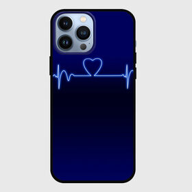 Чехол для iPhone 13 Pro Max с принтом Кардиограмма про любовь в Курске,  |  | 14 февраля | 8 марта | валентинов день | влюблен | влюбленность | влюбленные | вместе навсегда | девичник | девушке | день вл | для жены | здоровье | кардиограмма | любимая | любимый | люблю