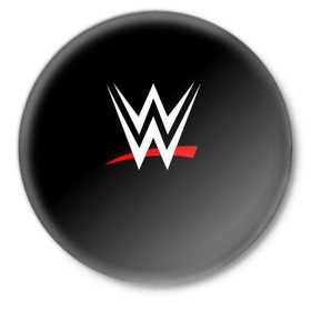 Значок с принтом WWE в Курске,  металл | круглая форма, металлическая застежка в виде булавки | Тематика изображения на принте: raw | smackdown | wrestling | wwe | борьба | единоборства | реслинг | рестлинг | спорт | шоу